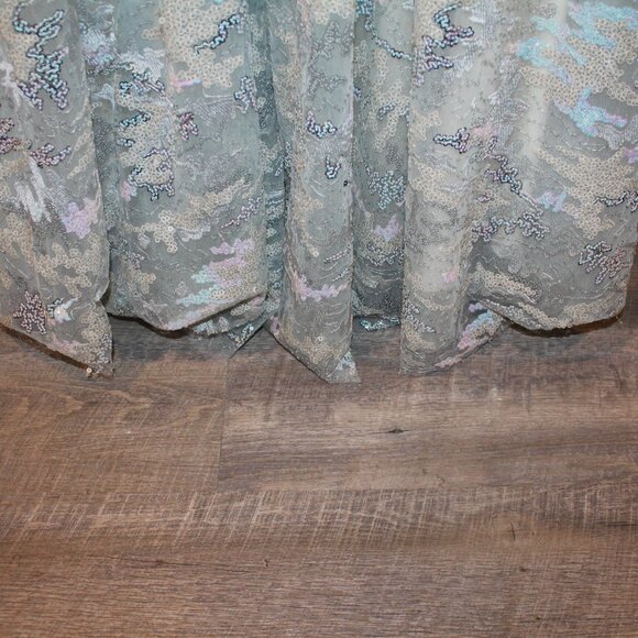 NEW Mac Duggal Dress Gown 12460 Cocktail Formal Embellished Mesh Blue‎ - Picture 7 of 9